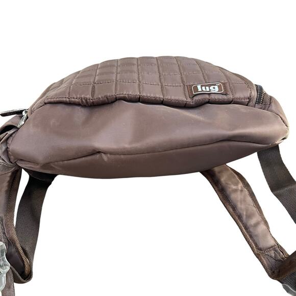 Lug Quilted Brown Dodger Quilted Mini Travel Backpack - Picture 10 of 13